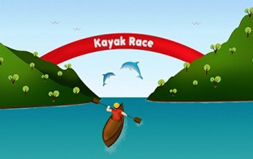 carrera de kayak